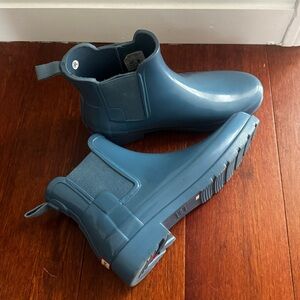 Hunter Boots-Slim Fit Glossy Chelsea Rain Boots